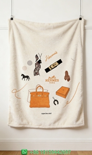 Hermes Throw Blankets